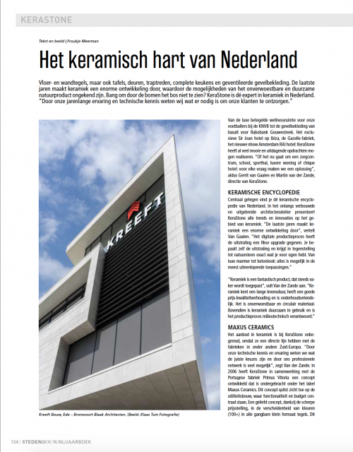 Advertorial KeraStone in Stedenbouw Jaarboek