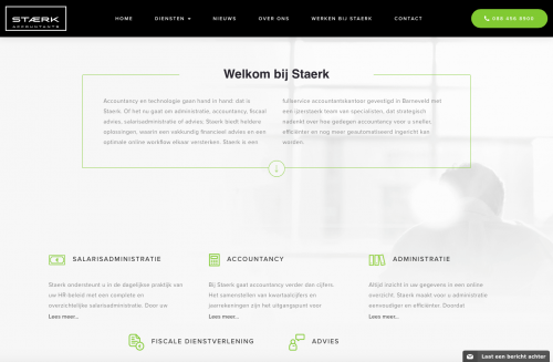 Staerk webteksten door Mermaid Media