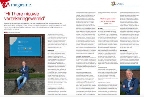 Hi There in het NVGA Magazine van de NVGA